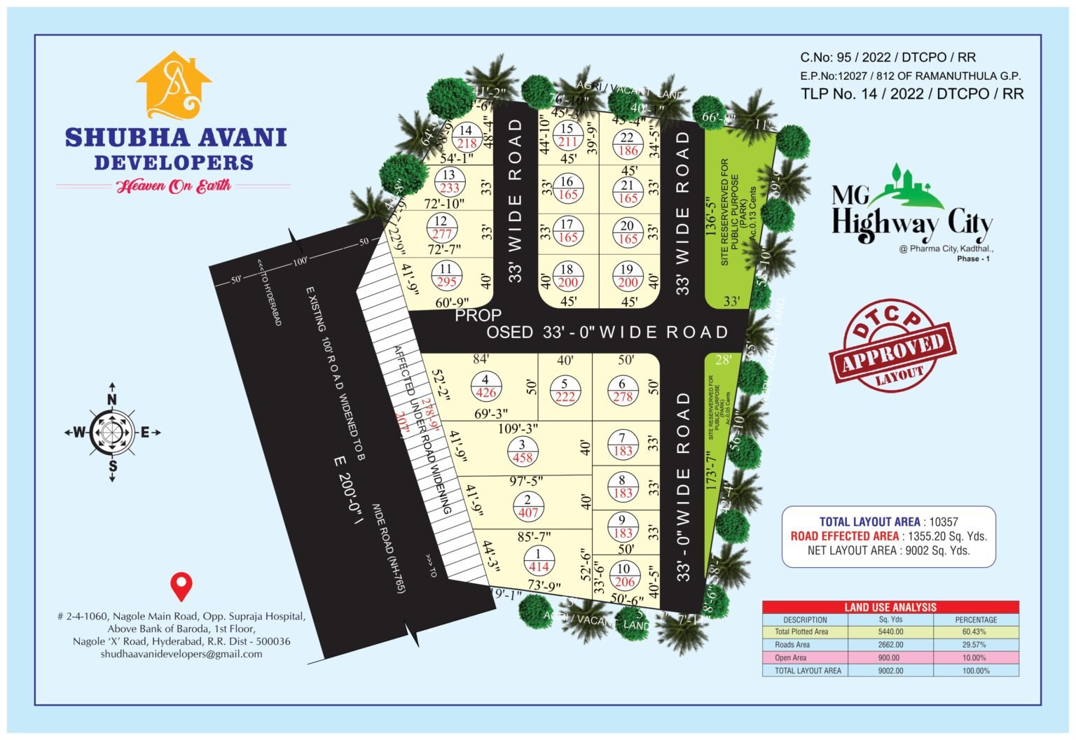 subha avani MG Highway city layout